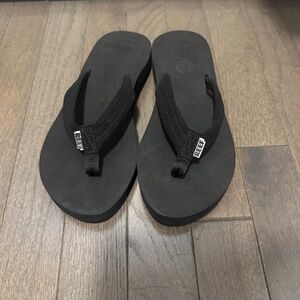 Reef Size 6 Women's Sandals Black